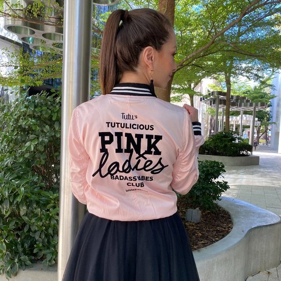 NWT- Pink Ladies satin bomber jacket Limited Edition - last ones available - Picture 5 of 6